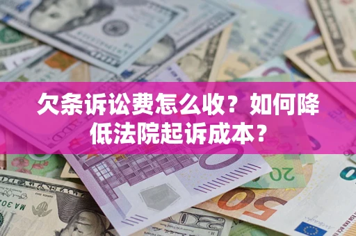 武汉欠条诉讼费怎么收？如何降低法院起诉成本？